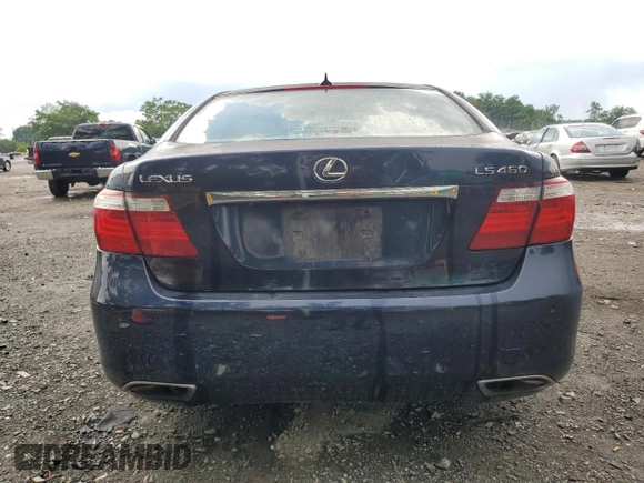 2007 Lexus LS 460 with VIN JTHBL46F175007134, listed as a Copart auction lot 63358695 with 228,885 mi miles and Clean title. Bid and sale history available at DreamBid. Image 6.