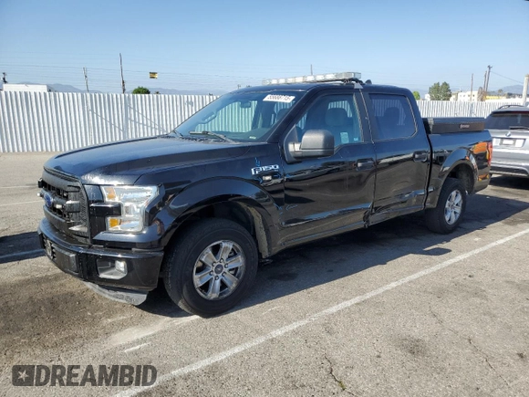 2016 Ford F-150 XLT with VIN 1FTEW1C85GKE17057, listed as a Copart auction lot 55688715 with 94,637 mi miles and Salvage title. Bid and sale history available at DreamBid. Image 1.