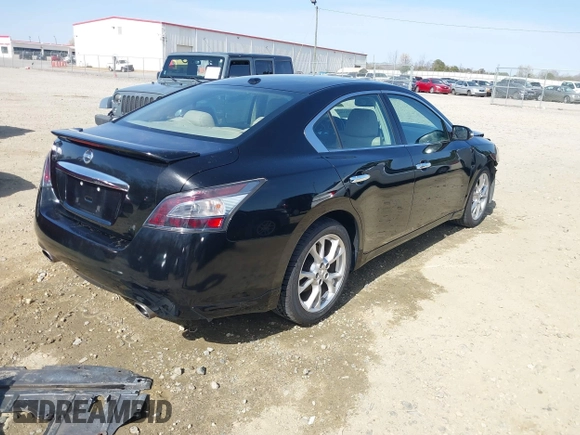 2012 Nissan Maxima SV with VIN 1N4AA5AP1CC860802, listed as a IAAI auction lot 41758190 with 188,587 mi miles and . Bid and sale history available at DreamBid. Image 4.