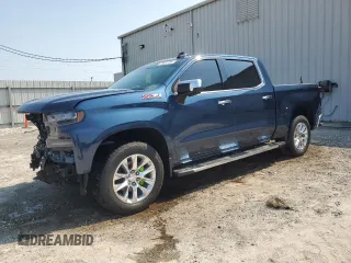 2021 Chevrolet Silverado 1500 LTZ with VIN 3GCUYGET9MG373240, listed as a Copart auction lot 75931194 with 12,585 mi miles and Salvage Title. Bid and sale history available at DreamBid. Image 1.