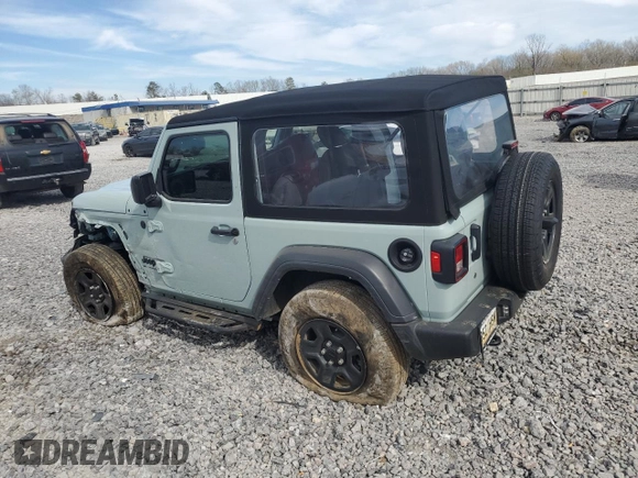 2024 Jeep Wrangler Sport S z VIN 1C4PJXAG4RW313496, wystawiony jako Copart lot #49688305 z przebiegiem 13 304 mil mil oraz Szkoda całkowita • Salvage title. Historia ofert i sprzedaży dostępna na DreamBid. Obrazek 2.