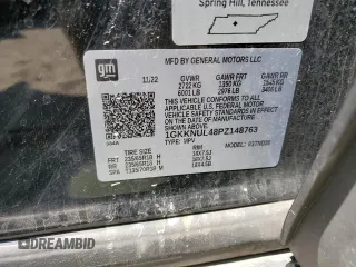 2023 GMC Acadia SLT with VIN 1GKKNUL48PZ148763, listed as a Copart auction lot 52166985 with 49,725 mi miles and Clean Title. Bid and sale history available at DreamBid. Image 13.