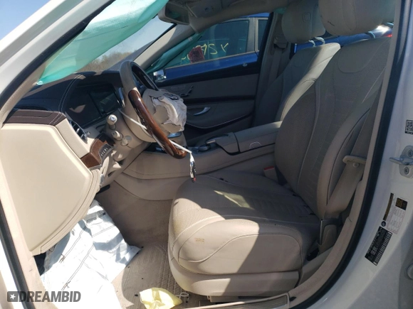 2016 Mercedes-Benz S-Class S 550 with VIN WDDUG8FB1GA252421, listed as a Copart auction lot 50203585 with 0 mi miles and Salvage Title. Bid and sale history available at carsss.com. Image 7.