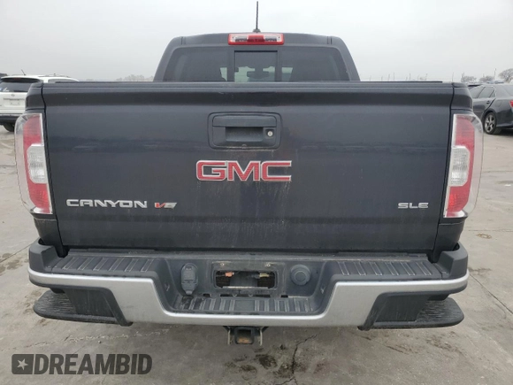 2020 GMC Canyon 2WD SLE with VIN 1GTG5CEN4L1249969, listed as a Copart auction lot 43792235 with 40,017 mi miles and Salvage Title. Bid and sale history available at carsss.com. Image 6.