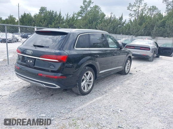 2023 Audi Q7 Premium Plus with VIN WA1LXBF70PD010789, listed as a IAAI auction lot 42087832 with 55,010 mi miles and . Bid and sale history available at DreamBid. Image 4.