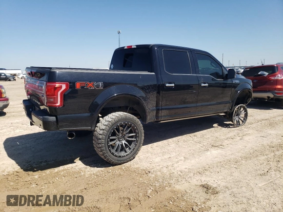 2016 Ford F-150 XLT with VIN 1FTEW1EF5GFC58612, listed as a Copart auction lot 56506725 with 98,300 mi miles and Salvage title. Bid and sale history available at DreamBid. Image 3.