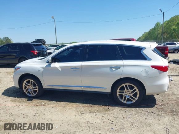 2014 Infiniti QX60 with VIN 5N1AL0MM5EC515117, listed as a IAAI auction lot 41995201 with 177,988 mi miles and . Bid and sale history available at carsss.com. Image 15.