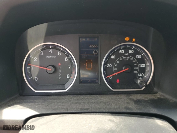 2010 Honda CR-V EX with VIN 5J6RE4H52AL007655, listed as a Copart auction lot 53247605 with 170,565 mi miles and Salvage Title. Bid and sale history available at carsss.com. Image 9.