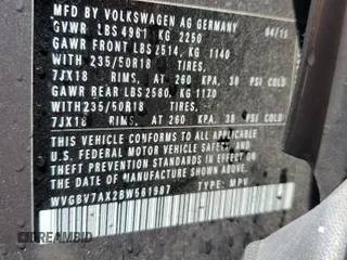 2011 Volkswagen Tiguan SE with VIN WVGBV7AX2BW561987, listed as a Copart auction lot 55385195 with 146,907 mi miles and Salvage Title. Bid and sale history available at DreamBid. Image 13.