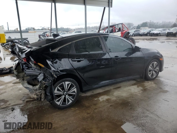2017 Honda Civic Sedan EX-T with VIN 2HGFC1F30HH650545, listed as a Copart auction lot 45967905 with 166,207 mi miles and Salvage Title. Bid and sale history available at carsss.com. Image 3.