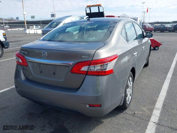 2015 Nissan Sentra S with VIN 3N1AB7AP5FY333346, listed as a IAAI auction lot 41741463 with 130,150 mi miles. Bid and sale history available at carsss.com. Image 4.