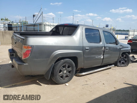 2007 Honda Ridgeline RTL w/Leather with VIN 2HJYK16567H520114, listed as a Copart auction lot 68681714 with 216,696 mi miles and Salvage Title. Bid and sale history available at carsss.com. Image 3.