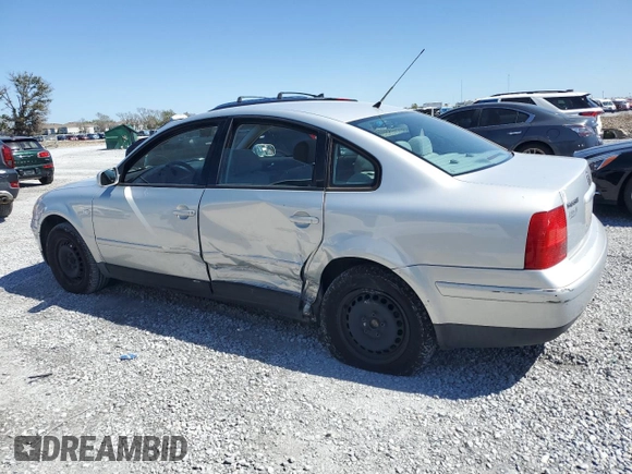 2001 Volkswagen Passat z VIN WVWAC63B91P019327, wystawiony jako Copart lot #48207895 z przebiegiem 147 065 mil mil oraz Szkoda całkowita • Salvage title. Historia ofert i sprzedaży dostępna na DreamBid. Obrazek 2.