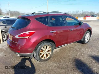 2012 Nissan Murano SL with VIN JN8AZ1MW7CW211779, listed as a IAAI auction lot 41819653 with 108,101 mi miles and . Bid and sale history available at DreamBid. Image 4.