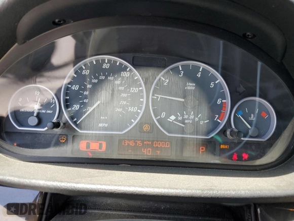 2001 BMW 3 Series 330Ci z VIN WBABS53491JU87738, wystawiony jako Copart lot #59233045 z przebiegiem 134 675 mil mil oraz Szkoda całkowita • Salvage title. Historia ofert i sprzedaży dostępna na DreamBid. Obrazek 9.