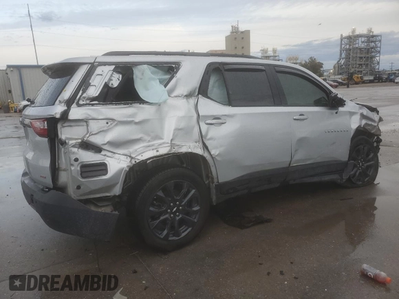 2018 Chevrolet Traverse RS with VIN 1GNERJKX4JJ158727, listed as a Copart auction lot 83440254 with 104,017 mi miles and Salvage Title. Bid and sale history available at carsss.com. Image 3.