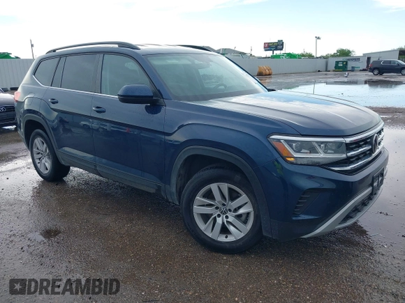 2021 Volkswagen Atlas S with VIN 1V2AP2CA4MC562633, listed as a IAAI auction lot 42115311 with 101,809 mi miles and . Bid and sale history available at DreamBid. Image 1.