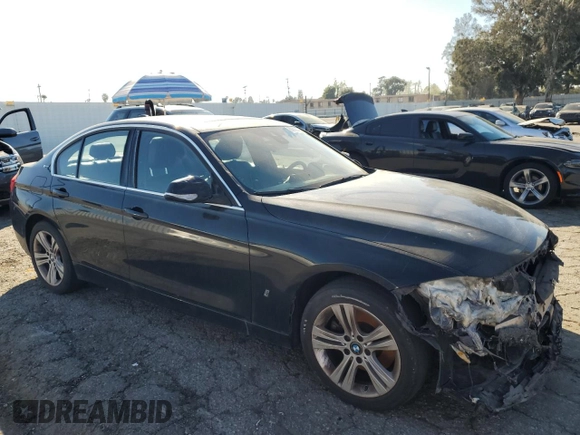 2018 BMW 3 Series 330e iPerformance with VIN WBA8E1C55JA758443, listed as a Copart auction lot 89356485 with 35,599 mi miles and Salvage Title. Bid and sale history available at carsss.com. Image 4.