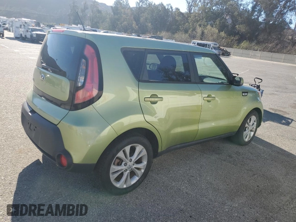 2015 Kia Soul + with VIN KNDJP3A5XF7794534, listed as a Copart auction lot 41870595 with 62,811 mi miles and Salvage Title. Bid and sale history available at carsss.com. Image 3.