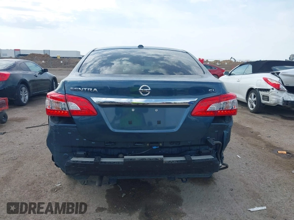 2015 Nissan Sentra S with VIN 3N1AB7AP7FY346826, listed as a IAAI auction lot 41878322 with 96,714 mi miles. Bid and sale history available at carsss.com. Image 16.