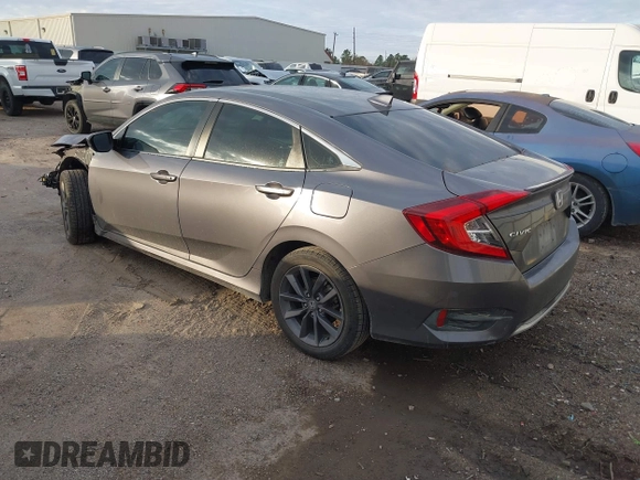 2021 Honda Civic Sedan EX-L with VIN 19XFC1F78ME013846, listed as a IAAI auction lot 41133687 with 84,584 mi miles. Bid and sale history available at carsss.com. Image 3.