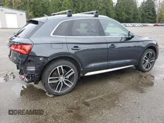 2018 Audi Q5 Premium Plus with VIN WA1BNAFY7J2004009, listed as a Copart auction lot 52826485 with 84,481 mi miles and Salvage Title. Bid and sale history available at carsss.com. Image 3.