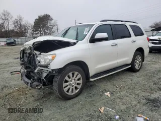 2016 Toyota Sequoia Platinum with VIN 5TDDW5G19GS146366, listed as a Copart auction lot 85152574 with 0 mi miles and Salvage Title. Bid and sale history available at carsss.com. Image 1.