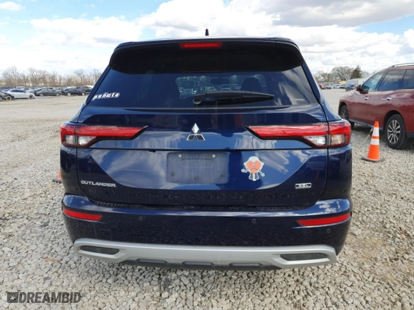 2022 Mitsubishi Outlander SEL with VIN JA4J4VA87NZ088651, listed as a Copart auction lot 50213185 with 33,956 mi miles and Salvage Title. Bid and sale history available at carsss.com. Image 6.