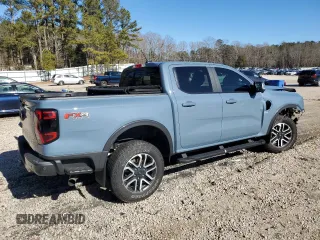 2024 Ford Ranger LARIAT with VIN 1FTER4KP1RLE39216, listed as a Copart auction lot 88064415 with 3,687 mi miles and Salvage Title. Bid and sale history available at carsss.com. Image 3.