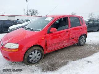 2004 Chevrolet Aveo LS with VIN KL1TJ62644B243830, listed as a IAAI auction lot 41317736 with 121,840 mi miles. Bid and sale history available at carsss.com. Image 6.