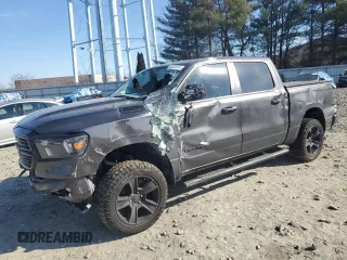 2020 Ram 1500 Big Horn with VIN 1C6SRFFT3LN329776, listed as a Copart auction lot 46938595 with 47,530 mi miles and Salvage Title. Bid and sale history available at carsss.com. Image 1.