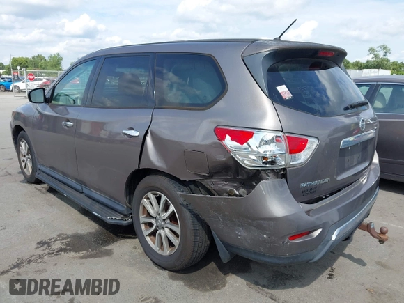 2014 Nissan Pathfinder SL with VIN 5N1AR2MN4EC656991, listed as a IAAI auction lot 42478585 with 153,511 mi miles and . Bid and sale history available at DreamBid. Image 3.
