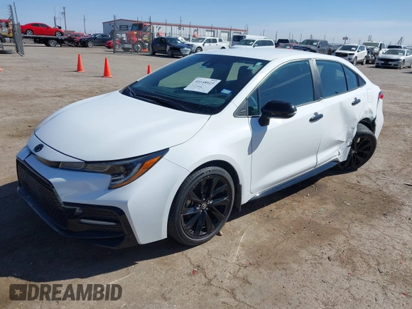 2021 Toyota Corolla SE with VIN 5YFS4MCE4MP075548, listed as a IAAI auction lot 41648015 with 28,840 mi miles. Bid and sale history available at carsss.com. Image 18.
