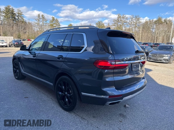 2019 BMW X7 xDrive40i z VIN 5UXCW2C55KLB44273, wystawiony jako IAAI lot #41762723 z przebiegiem 135 765 mil mil oraz . Historia ofert i sprzedaży dostępna na DreamBid. Obrazek 3.