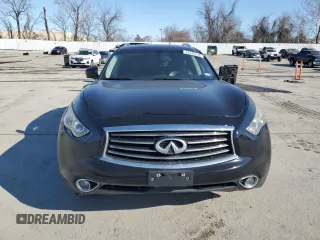 2014 Infiniti QX70 with VIN JN8CS1MU7EM450274, listed as a Copart auction lot 42516735 with 173,483 mi miles and Salvage Title. Bid and sale history available at DreamBid. Image 5.