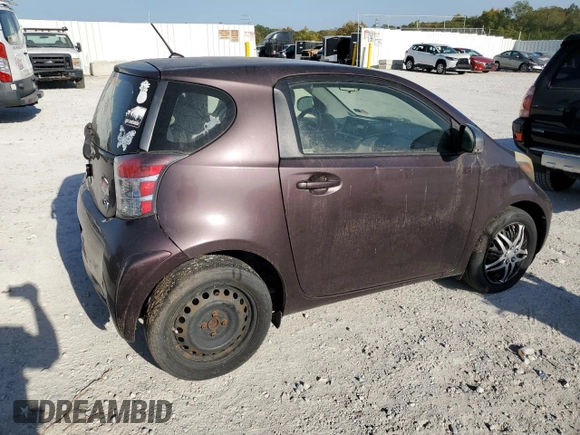 2012 Scion iQ with VIN JTNJJXB0XCJ017342, listed as a Copart auction lot 75530474 with 0 mi miles and Clean Title. Bid and sale history available at carsss.com. Image 3.