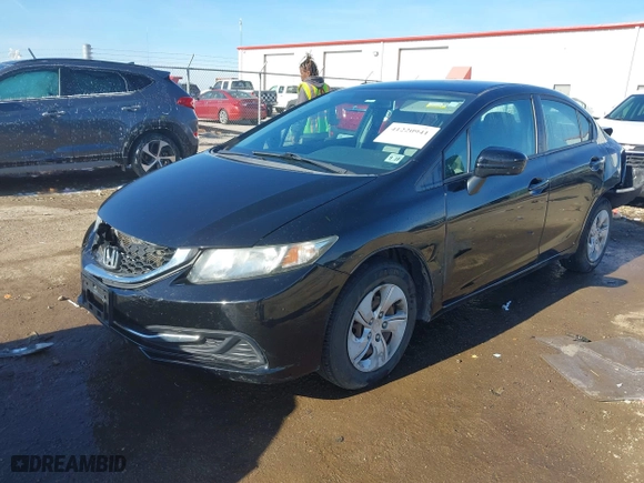 2014 Honda Civic Sedan LX with VIN 19XFB2F52EE221794, listed as a IAAI auction lot 41220941 with 98,152 mi miles. Bid and sale history available at carsss.com. Image 17.