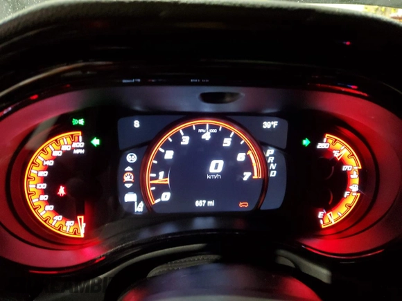 2023 Dodge Durango SRT Hellcat Premium with VIN 1C4SDJH92PC689375, listed as a Copart auction lot 43421075 with 657 mi miles and Clean Title. Bid and sale history available at DreamBid. Image 9.
