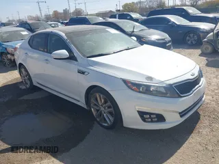 2015 Kia Optima SXL Turbo with VIN 5XXGR4A68FG408140, listed as a IAAI auction lot 41788669 with 110,679 mi miles and . Bid and sale history available at DreamBid. Image 1.