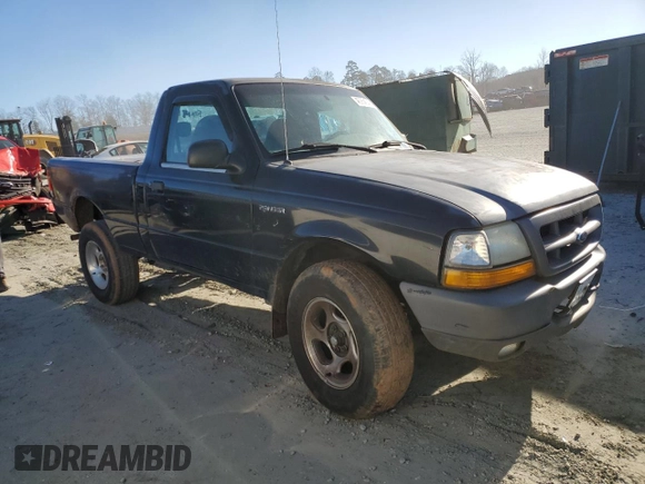 2000 Ford Ranger XL with VIN 1FTYR10V9YPA13861, listed as a Copart auction lot 45864245 with 272,902 mi miles and Salvage Title. Bid and sale history available at carsss.com. Image 4.