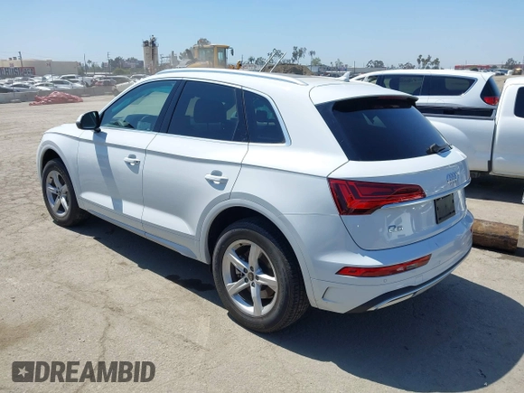 2023 Audi Q5 Premium with VIN WA1ABAFY6P2165402, listed as a IAAI auction lot 41969291 with 33,540 mi miles and . Bid and sale history available at DreamBid. Image 3.