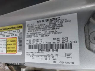 2018 Ford Fusion SE z VIN 3FA6P0LU3JR141401, wystawiony jako IAAI lot #41718444 z przebiegiem Nie podano mil oraz . Historia ofert i sprzedaży dostępna na DreamBid. Obrazek 9.