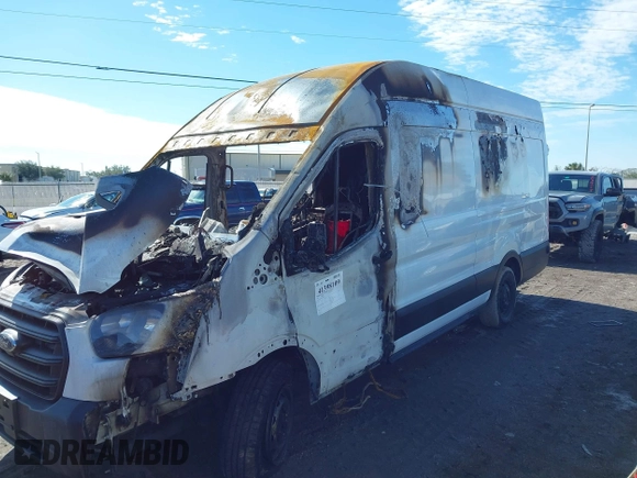 2020 Ford Transit Cargo with VIN 1FTBR3X82LKA42643, listed as a IAAI auction lot 41398109 with Not Provided miles. Bid and sale history available at carsss.com. Image 2.