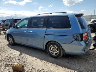 2006 Honda Odyssey EX-L z VIN 5FNRL38686B025733, wystawiony jako Copart lot #57657425 z przebiegiem 214 303 mil mil oraz Szkoda całkowita • Salvage title. Historia ofert i sprzedaży dostępna na DreamBid. Obrazek 2.