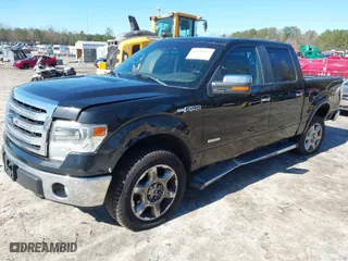 2013 Ford F-150 XL with VIN 1FTFW1ET7DKD74407, listed as a IAAI auction lot 41588411 with 154,981 mi miles. Bid and sale history available at carsss.com. Image 2.
