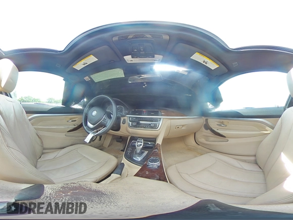 2016 BMW 4 Series 428i with VIN WBA3N7C50GK227232, listed as a Copart auction lot 61255145 with 86,667 mi miles and Salvage title. Bid and sale history available at DreamBid. Image 14.