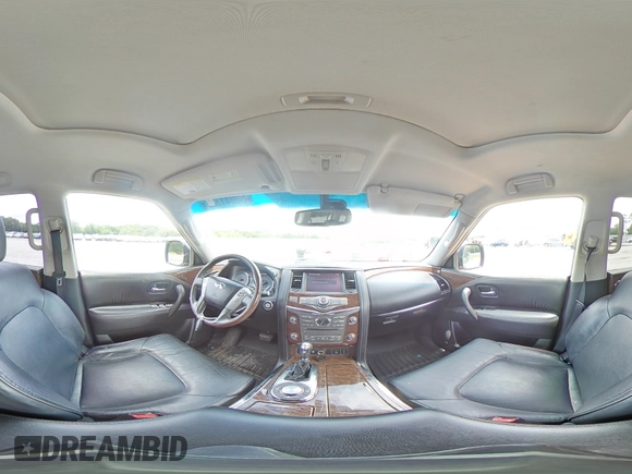 2016 Infiniti QX80 with VIN JN8AZ2NF5G9610490, listed as a Copart auction lot 60041325 with 131,253 mi miles and Salvage title. Bid and sale history available at DreamBid. Image 15.