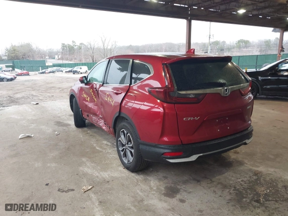 2022 Honda CR-V EX with VIN 5J6RW2H50NA000903, listed as a IAAI auction lot 41673994 with 73,921 mi miles. Bid and sale history available at carsss.com. Image 3.
