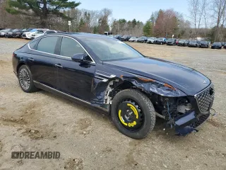 2023 Genesis G80 with VIN KMTGE4S17PU006945, listed as a Copart auction lot 53444715 with 5,402 mi miles and Clean Title. Bid and sale history available at carsss.com. Image 4.