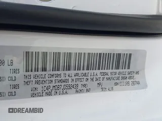 2018 Jeep Cherokee Limited с VIN 1C4PJMDB7JD592439, выставлен на аукционе IAAI как лот 42095456 с пробегом 98 089 миль миль и . История ставок и продаж доступна на DreamBid. Изображение 9.